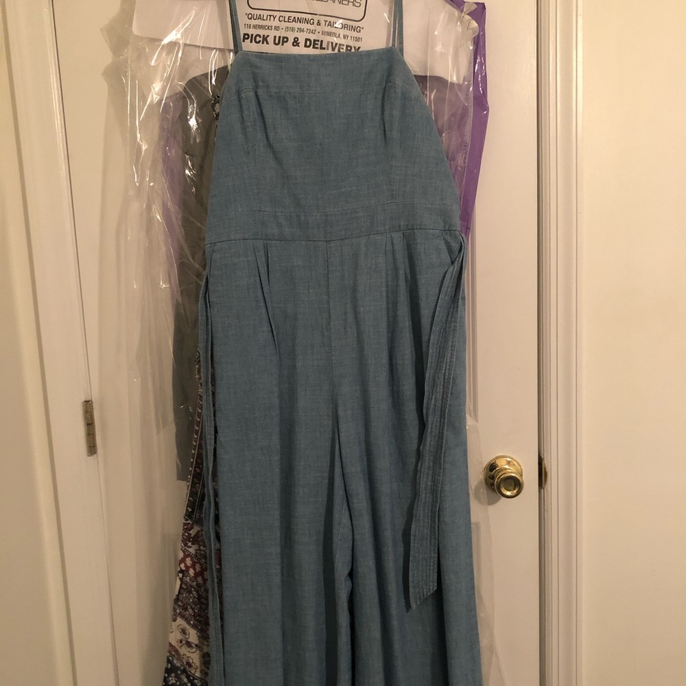 J. Crew Denim Wrap Jumpsuit